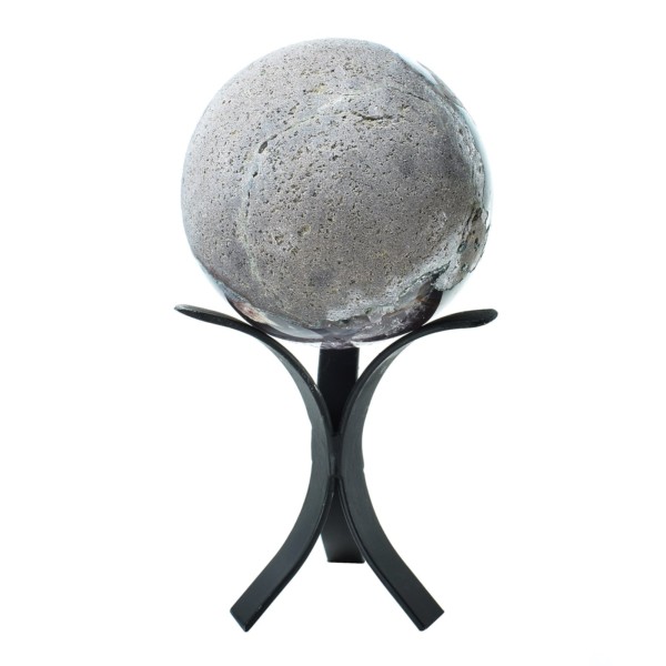 Φυσική πέτρα αμέθυστου σε σχήμα σφαίρας, με διάμετρο 9cm. Αγοράστε online shop.