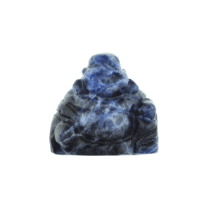 Φυσική πέτρα Σοδάλιθου σκαλισμένη στη μορφή Βούδα. Αγοράστε online shop.