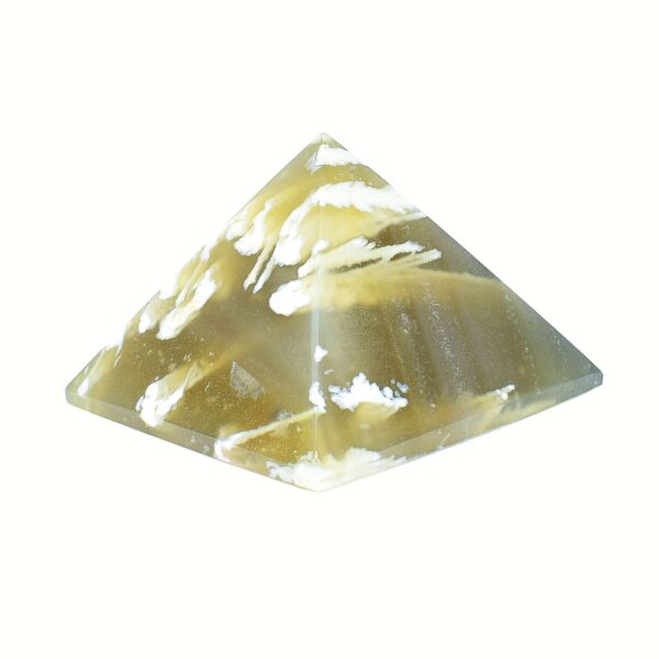 Pyramid made of natural Agate gemstone, with a height of 4.5cm. Buy online shop.