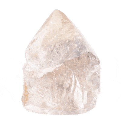Point φυσικής πέτρας καπνώδους χαλαζία με ρουτίλιο, ύψους 7,5cm. Το point έχει ακατέργαστη βάση και γυαλισμένη κορυφή. Αγοράστε online shop.