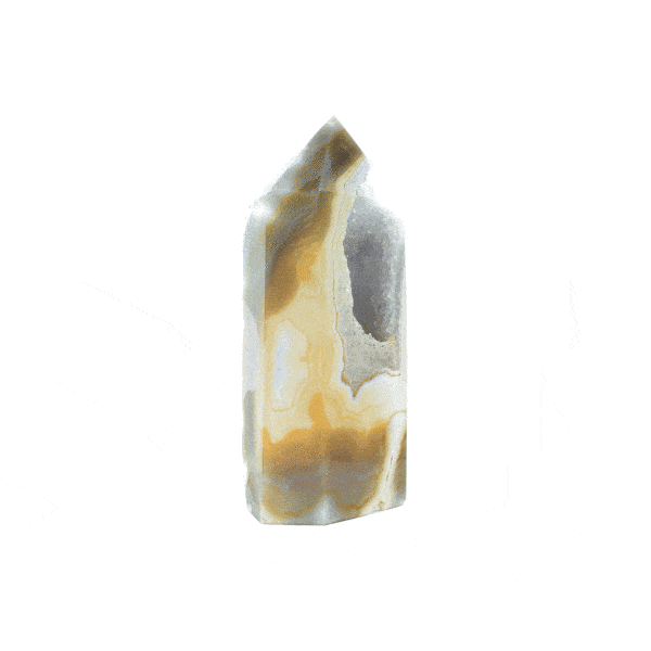 Agate point with crystal quartz, with a height of 15cm. Buy online shop.