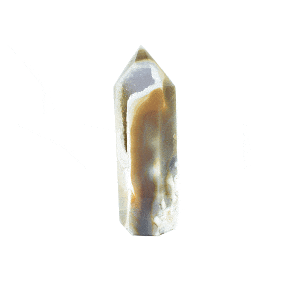 Agate point with crystal quartz, with a height of 15cm. Buy online shop.