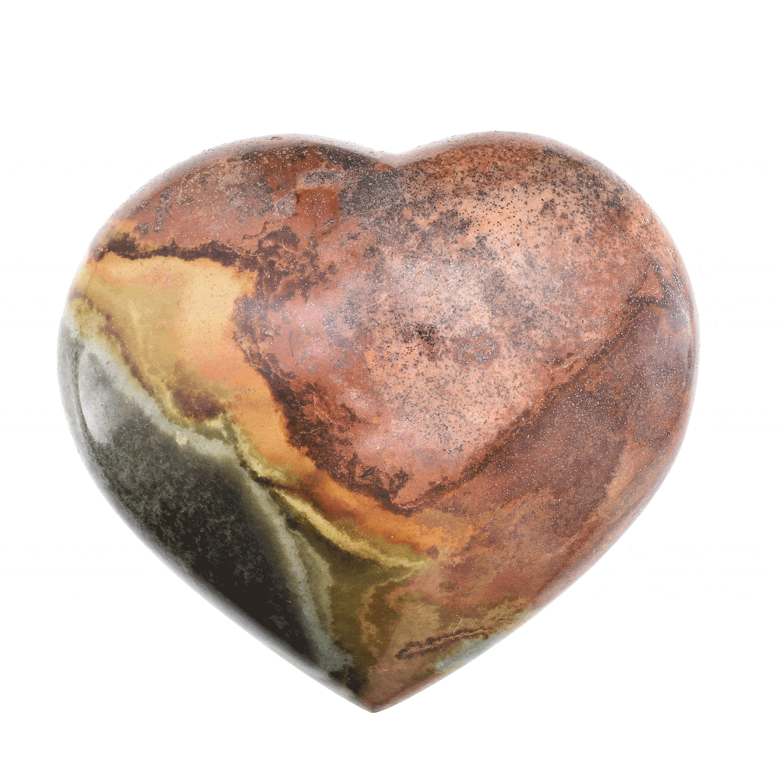 Φυσική πέτρα ocean Ίασπι σκαλισμένη στη μορφή καρδιάς. Αγοράστε online shop.