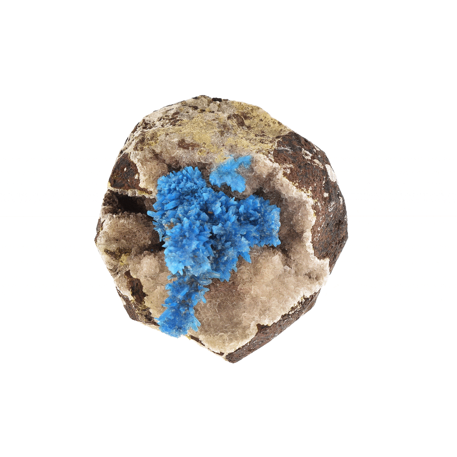 Ακατέργαστο φυσικό πέτρωμα Καβανσίτη σε βράχο, μεγέθους 3,5cm. Αγοράστε online shop.
