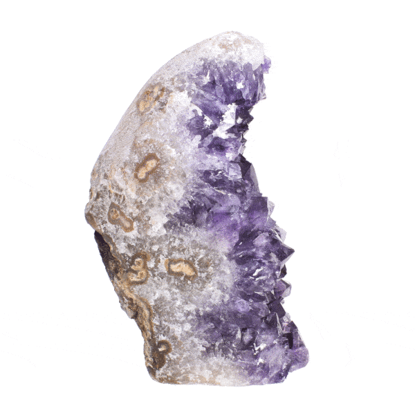 Raw piece of natural amethyst gemstone with a height of 15cm. Buy online shop.