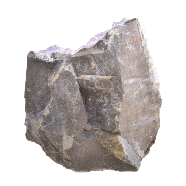 Ακατέργαστο κομμάτι φυσικής πέτρας αμεθύστου, ύψους 12,5cm. Αγοράστε online shop.