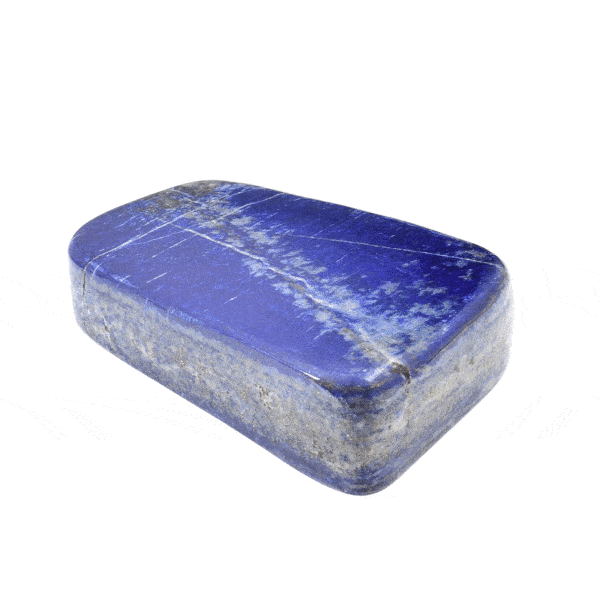 Polished piece of natural Lapis Lazuli gemstone with a size of 9cm. Buy online shop.