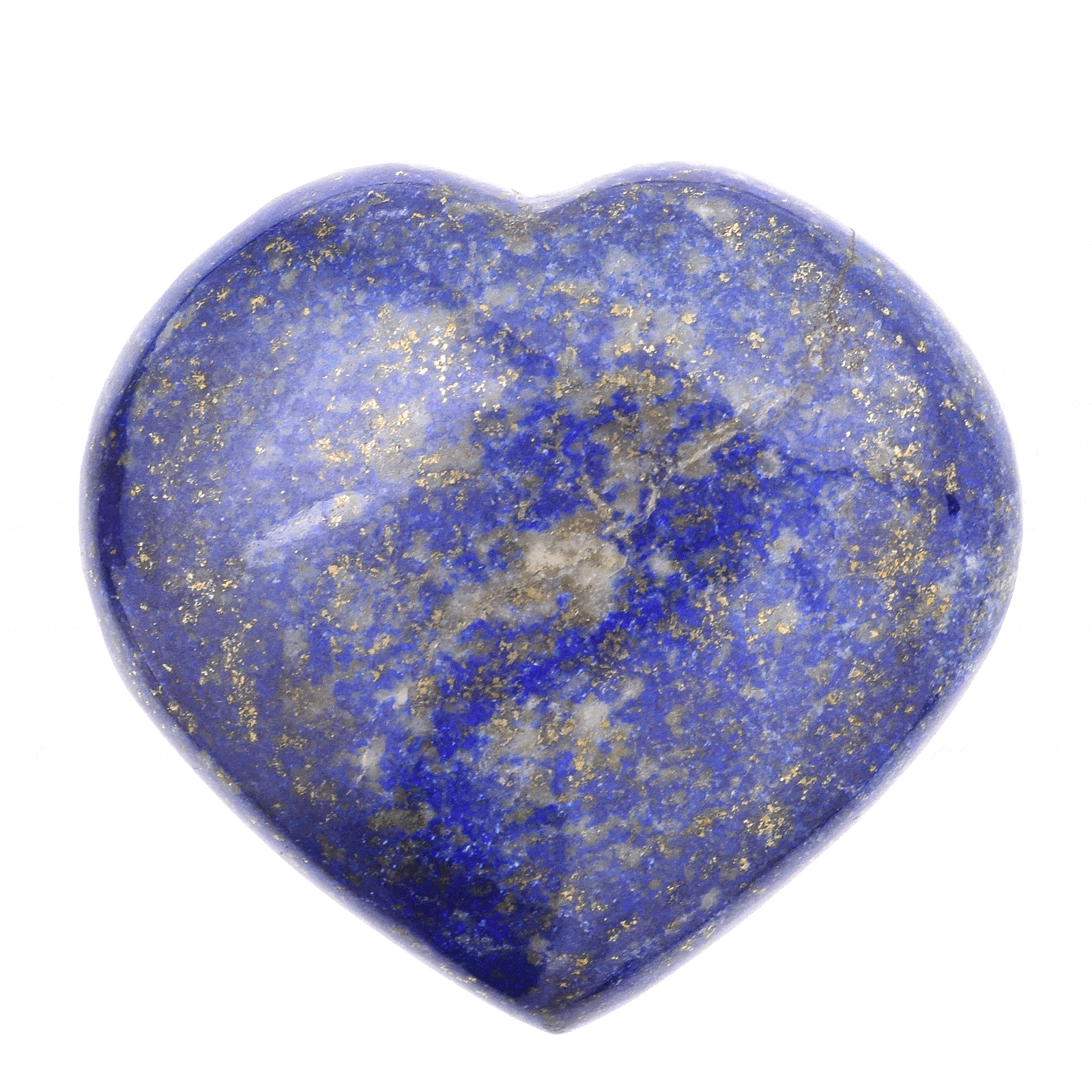 Φυσική πέτρα Λάπι Λάζουλι σκαλισμένη στη μορφή καρδιάς, μεγέθους 6cm. Αγοράστε online shop.
