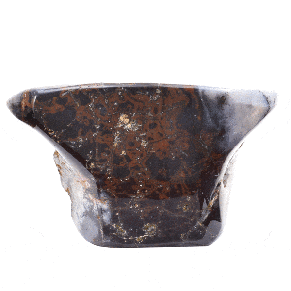Γυαλισμένο κομμάτι φυσικής πέτρας κρυσταλλικού Ίασπι, μεγέθους 15cm. Αγοράστε online shop.