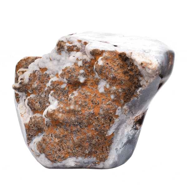 Polished piece of natural crystalline Jasper gemstone, with a size of 15cm. Buy online shop.