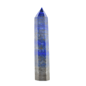 Φυσική πέτρα Λάπι Λάζουλι σκαλισμένη σε μορφή point, ύψους 10cm. Αγοράστε online shop.
