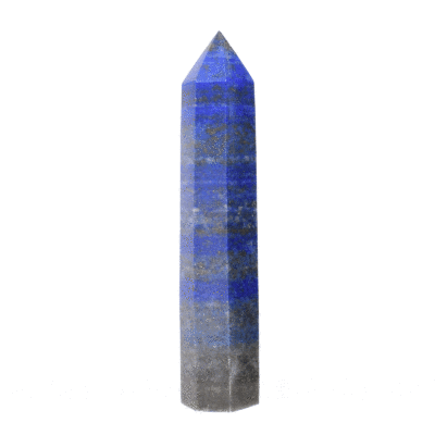 A 12cm point made from natural lapis lazuli gemstone. Buy online shop.