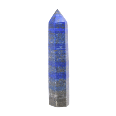 Φυσική πέτρα λάπι λάζουλι σκαλισμένη σε μορφή point, ύψους 12cm. Buy online shop.