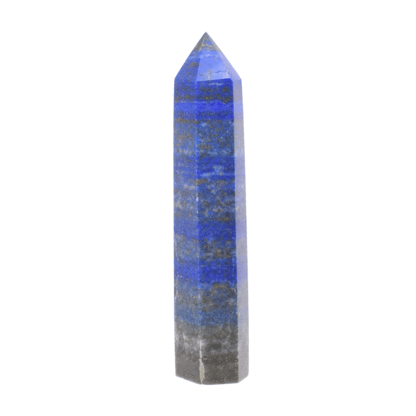 A 12cm point made from natural lapis lazuli gemstone. Buy online shop.