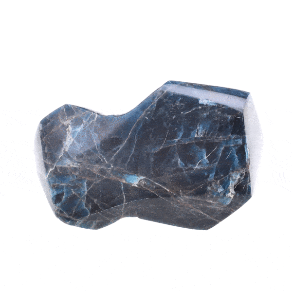 Polished piece of natural Apatite gemstone, with a size of 9.5cm. Buy online shop.