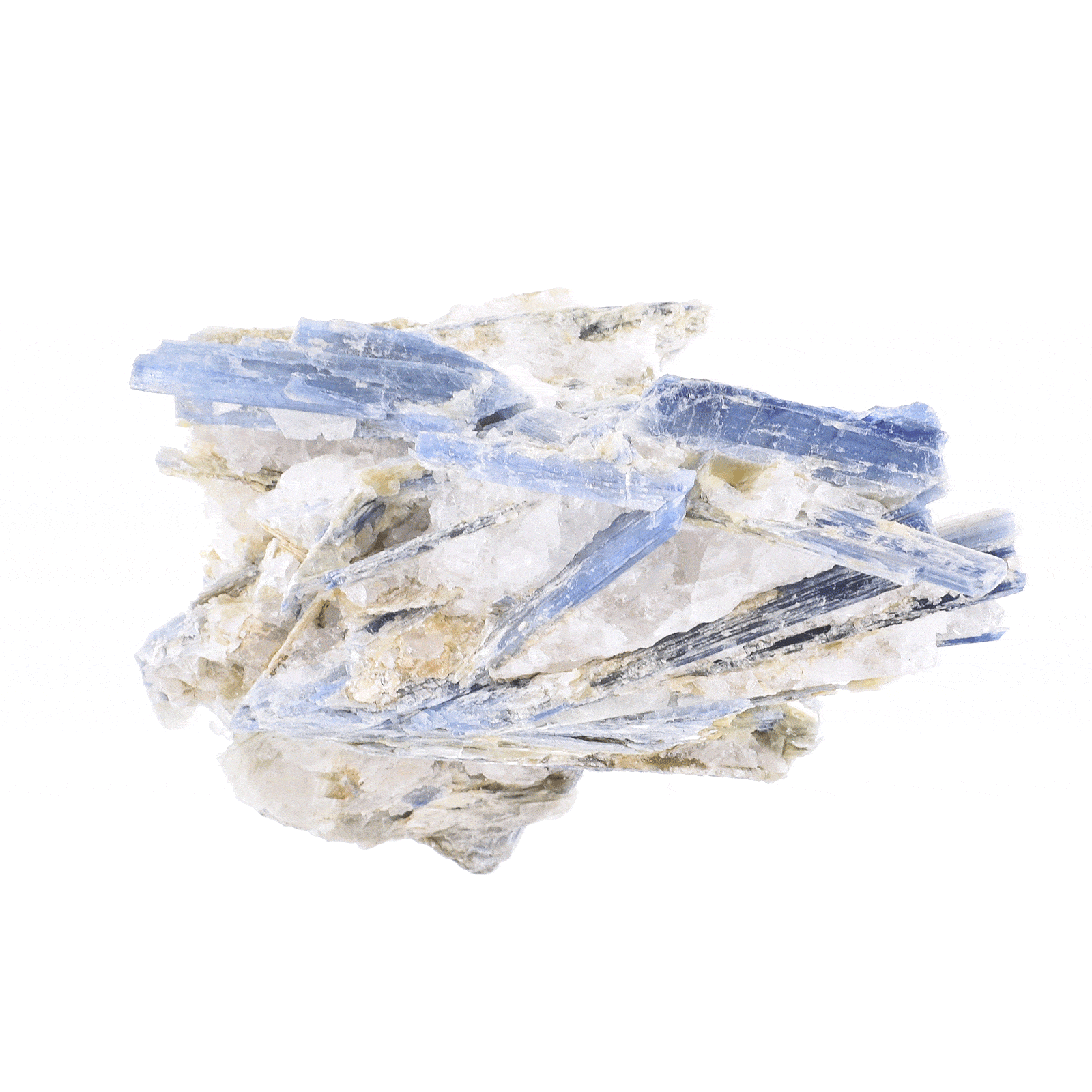 Ακατέργαστο κομμάτι φυσικής πέτρας μπλε κυανίτη, μεγέθους 8cm. Αγοράστε online shop.