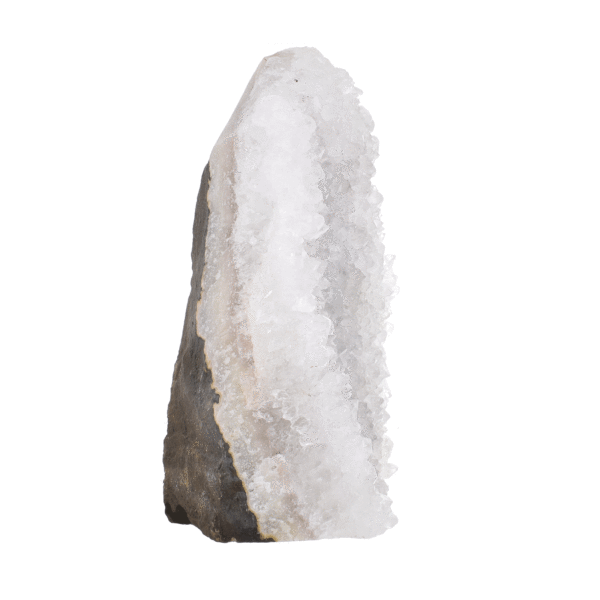 Ακατέργαστο κομμάτι φυσικής πέτρας αμεθύστου, του οποίου το χρώμα δεν έχει σχηματιστεί. Ο Αμέθυστος έχει ύψος 15,5cm. Αγοράστε online shop.