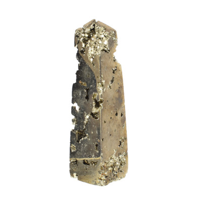 Οβελίσκος από φυσική πέτρα πυρίτη, ύψους 11cm. Αγοράστε online shop.
