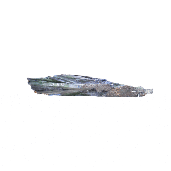 Raw 9cm piece of natural vivianite gemstone. 
