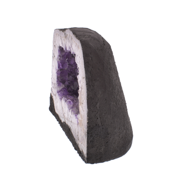 Γεώδες φυσικής πέτρας αμεθύστου, μεγέθους 20,5cm. Αγοράστε online shop.