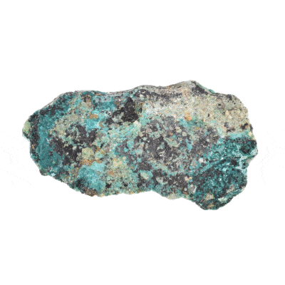 Raw piece of natural chrysocolla gemstone, with a size of 7cm. Buy online shop.