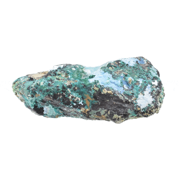 Raw piece of natural chrysocolla gemstone, with a size of 7cm. Buy online shop.