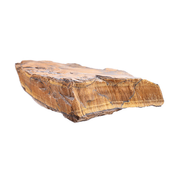Raw piece of natural tiger's eye gemstone with a size of 14cm. Buy online shop.