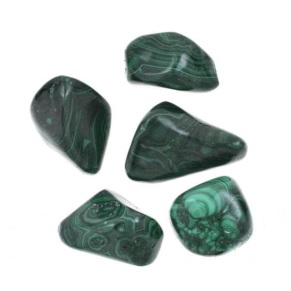 Μπαρόκ πέτρες φυσικού μαλαχίτη, με μέγεθος από 2,5cm έως 4cm. Αγοράστε online shop.