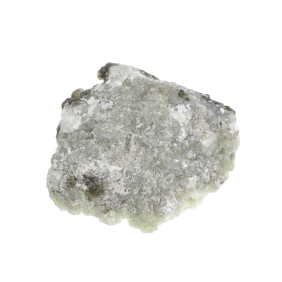 Raw 7.5cm piece of natural prehnite gemstone.