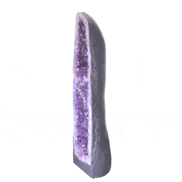 Natural amethyst geode gemstone with a height of 64cm. Buy online shop.