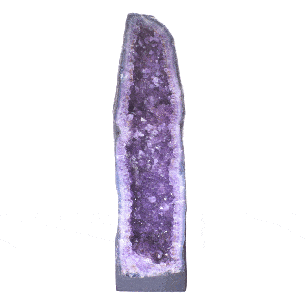 Natural amethyst geode gemstone with a height of 64cm. Buy online shop.