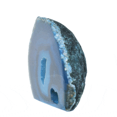 Μικρό γεώδες φυσικής πέτρας αχάτη με κρύσταλλα χαλαζία, τεχνητά χρωματισμένο. Το γεώδες έχει μέγεθος 6,5cm. Αγοράστε online shop.