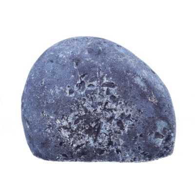 Small natural agate geode gemstone with crystal quartz, of a blue colour. The geode has a size of 6cm. Buy online shop.