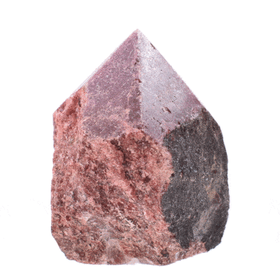 Point made from natural rhodonite gemstone with polished top and 7.5cm height. Buy online shop.