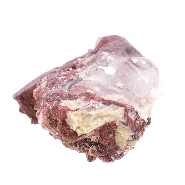 Natural 6cm piece of red hematoid quartz crystal cluster. Buy online shop.