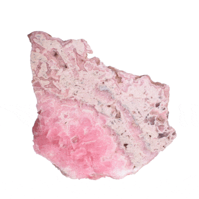 Γυαλισμένη φέτα φυσικής πέτρας Ροδοχρωσίτη μεγέθους 7cm. Αγοράστε online shop.