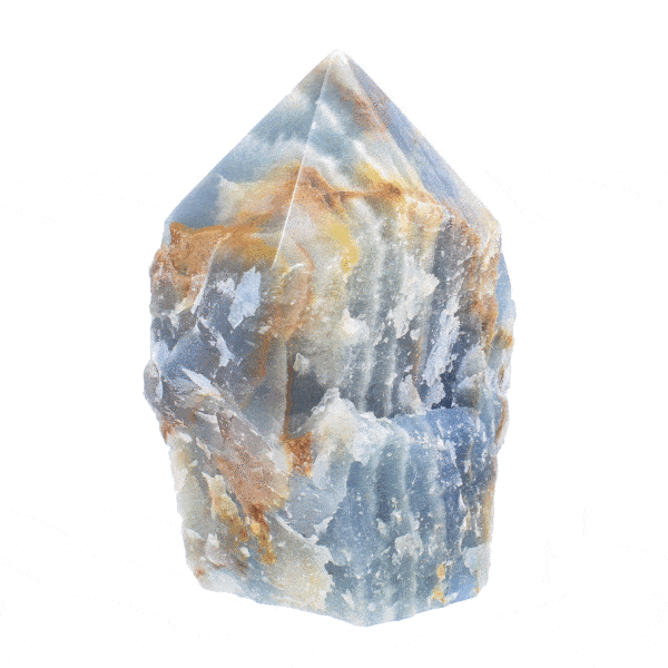 Point από φυσική πέτρα μπλε όνυχα με γυαλισμένη κορυφή και ύψος 9,5cm. Αγοράστε online shop.