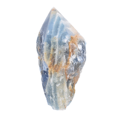 Point made from natural blue onyx gemstone with polished top and a height of 9.5cm. Buy online shop.