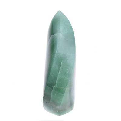 Polished 10.5cm piece of natural Aventurine gemstone in the shape of a flame. Buy online shop.