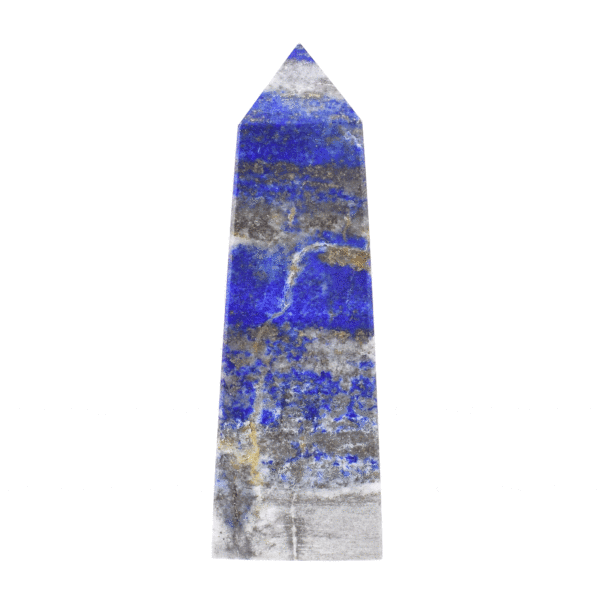 Polished 6cm point made from natural lapis lazuli gemstone. Buy online shop.