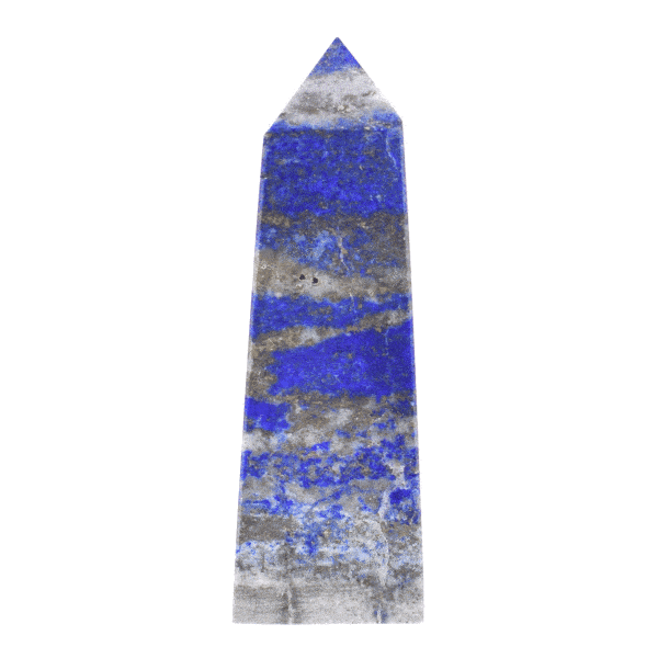 Polished 6cm point made from natural lapis lazuli gemstone. Buy online shop.