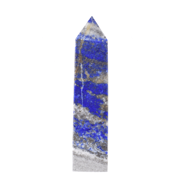 Polished 6cm point made from natural lapis lazuli gemstone. Buy online shop.