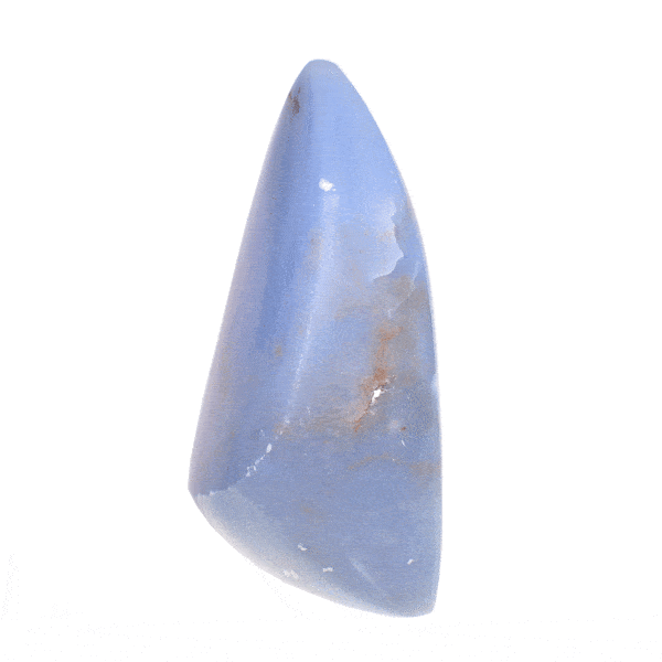 Γυαλισμένο κομμάτι φυσικής πέτρας Αγγελίτη ωοειδούς σχήματος και ύψους 9,5cm. Αγοράστε online shop.