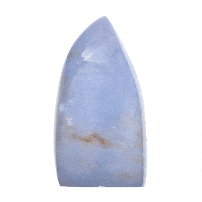 Γυαλισμένο κομμάτι φυσικής πέτρας Αγγελίτη ωοειδούς σχήματος και ύψους 9,5cm. Αγοράστε online shop.
