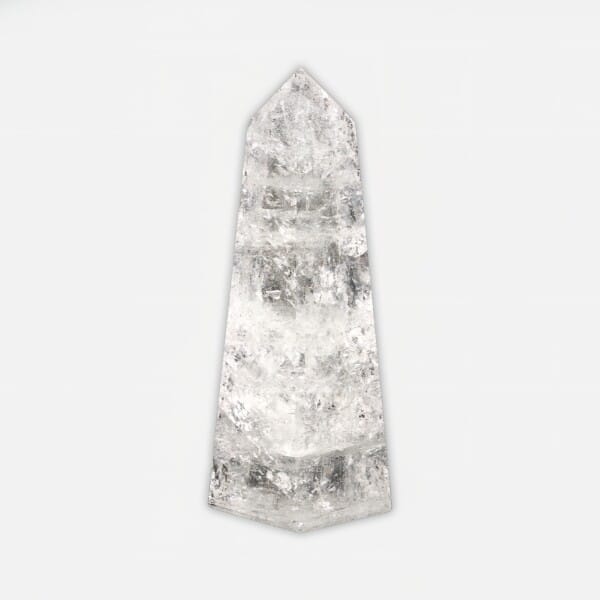 Γυαλισμένος οβελίσκος από φυσικό κρύσταλλο χαλαζία, ύψους 13,5cm. Αγοράστε online shop.
