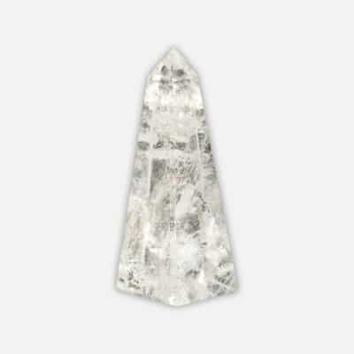 Γυαλισμένος οβελίσκος από φυσικό κρύσταλλο χαλαζία, ύψους 9cm. Αγοράστε online shop.