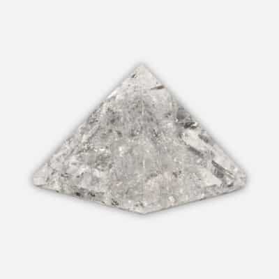 Πυραμίδα από φυσικό Kρύσταλλο Xαλαζία, ύψους 4cm. Αγοράστε online shop.