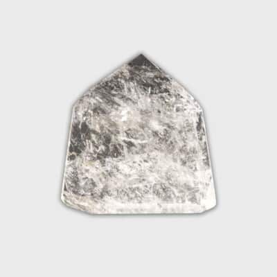 Γυαλισμένο point από φυσικό πέτρωμα Κρυστάλου Χαλαζία ύψους 8,5cm. Αγοράστε online shop.