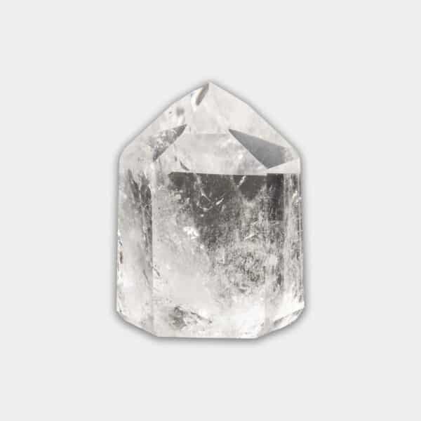 Polished 7cm point made from natural crystal quartz gemstone.  Buy online shop.