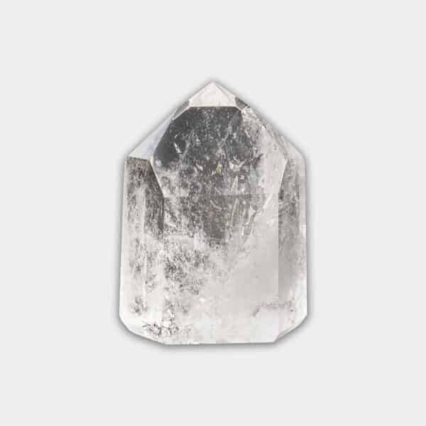 Polished 7cm point made from natural crystal quartz gemstone.  Buy online shop.